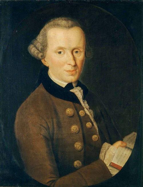 Retrato de Immanuel Kant (Johann Gottlieb Becker, 1768) — Kunsthalle Karlsruhe. Dominio público