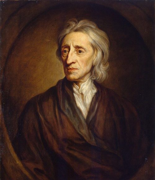 Retrato de John Locke (Godfrey Kneller, c. 1697) — Hermitage Museum, San Petersburgo. Dominio público