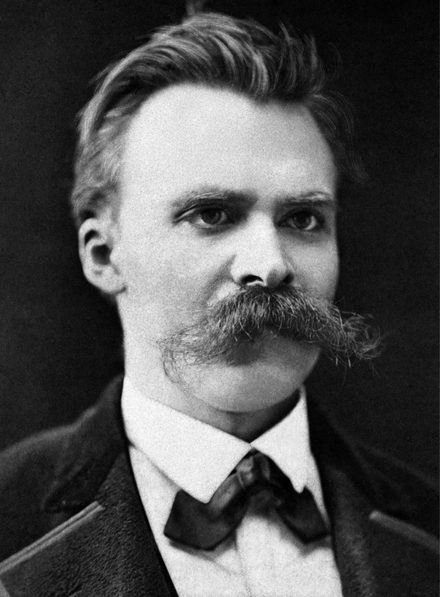 Fotografía de Friedrich Nietzsche (F.H. Hartmann, c. 1875 — dominio público)