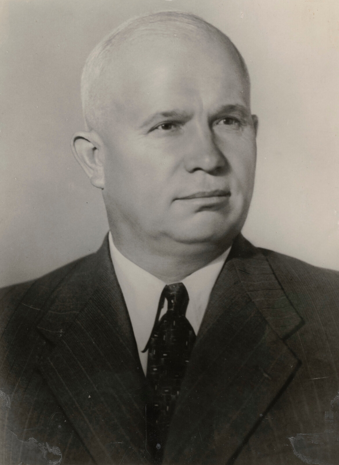 Retrato oficial de Nikita Jruschov realizado por la agencia TASS.